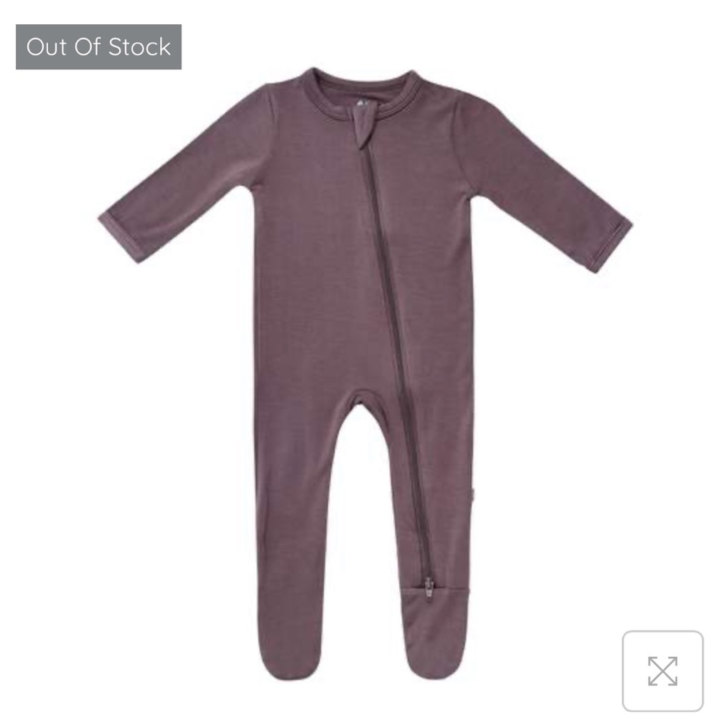 Kyte Baby Cocoa 6-12 Zip Footie